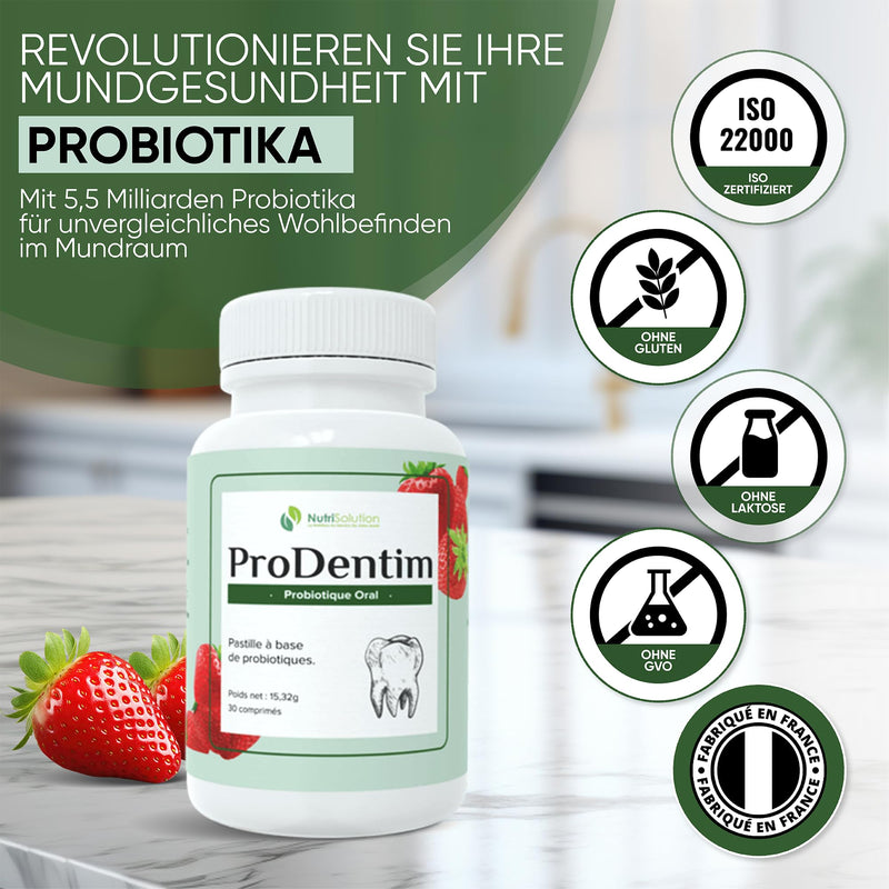 [Australia] - ProDentim from NutriSolution I Chicory, Bifidobacterium, Lactobacillus, Peppermint Oil I Promotes oral health and fresh breath I 30 pastilles I 30 day supply I Made in France 1 