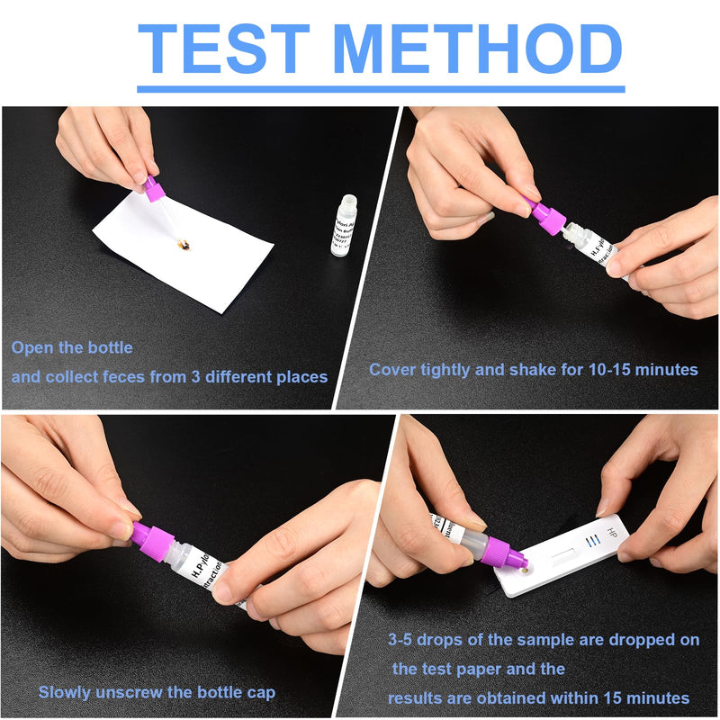[Australia] - Helicobacter Pylori Stool 2 Test Kits, H. Pylori，h. Pylori Stool (Antigen)10-15 Minutes of Quick Home Testing, The Result is Highly Accurate, Easy to Read and use 