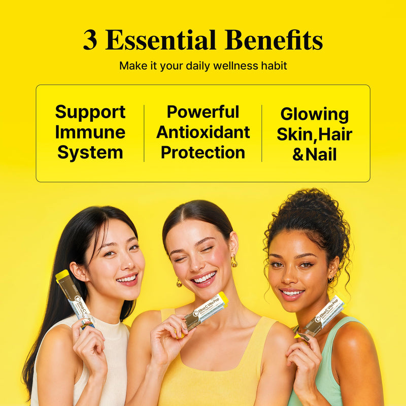 DONGKOOK Vita Pop Korean Vitamin C Powder 2,000mg Zero Sugar Vitamin D & Biotin Stick, Lemon Drink Mix, Vitamin C Supplements Immune Support & Bioavailibity for Max Absorption, Non-GMO 30 Packets 0.11 Ounce (Pack of 30)