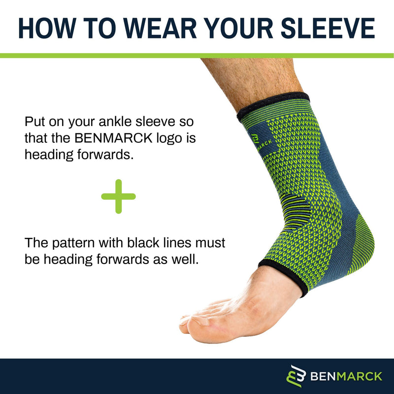 Achilles Tendon Support Brace, Plantar Fasciitis Sock, Ankle Compression Sleeve For Running, Tendonitis and Flat Feet Relief Fjord Blue Unisize