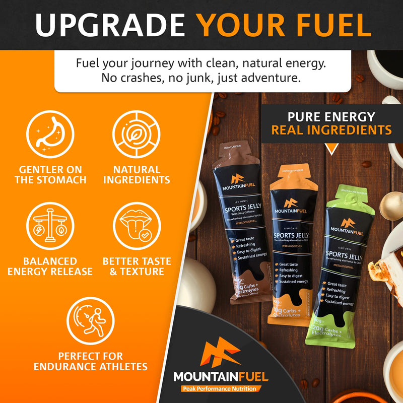 Isotonic Sports Jelly - The Refreshing Alternative to Energy Gels (Pack of 12 Mixed Flavours). Bundled with a Pair of VPoint Leisure No-Tie Elastic Shoe Laces