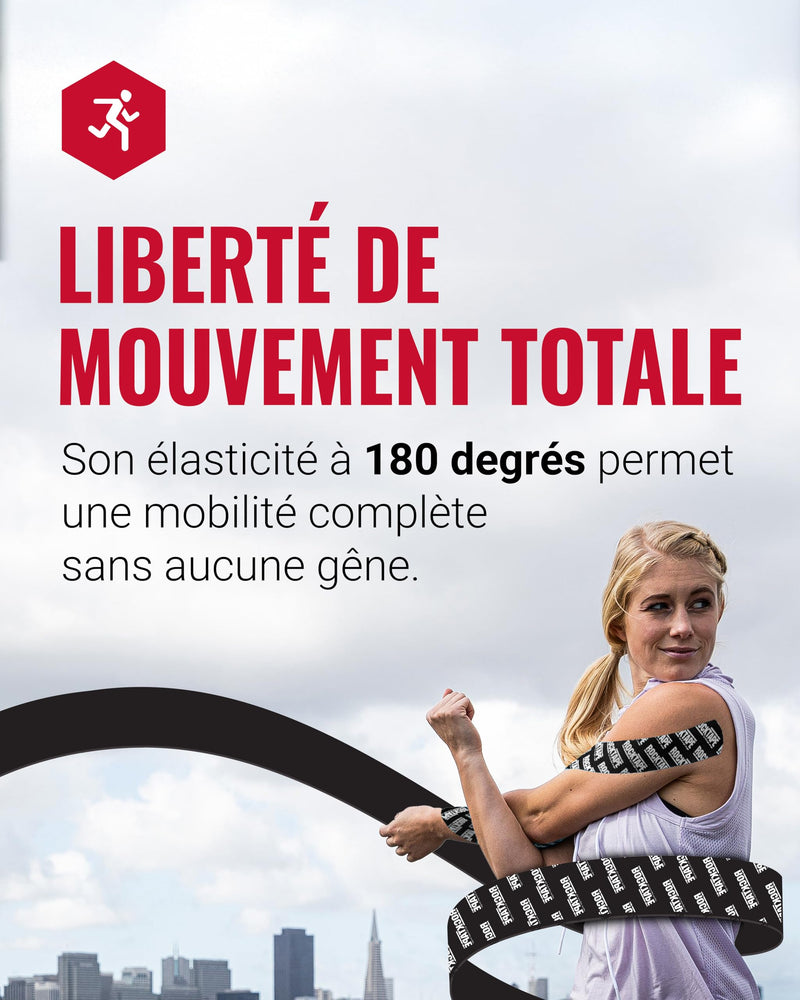 RockTape Original 2-Inch Water-Resistant Kinesiology Tape RockTape Black