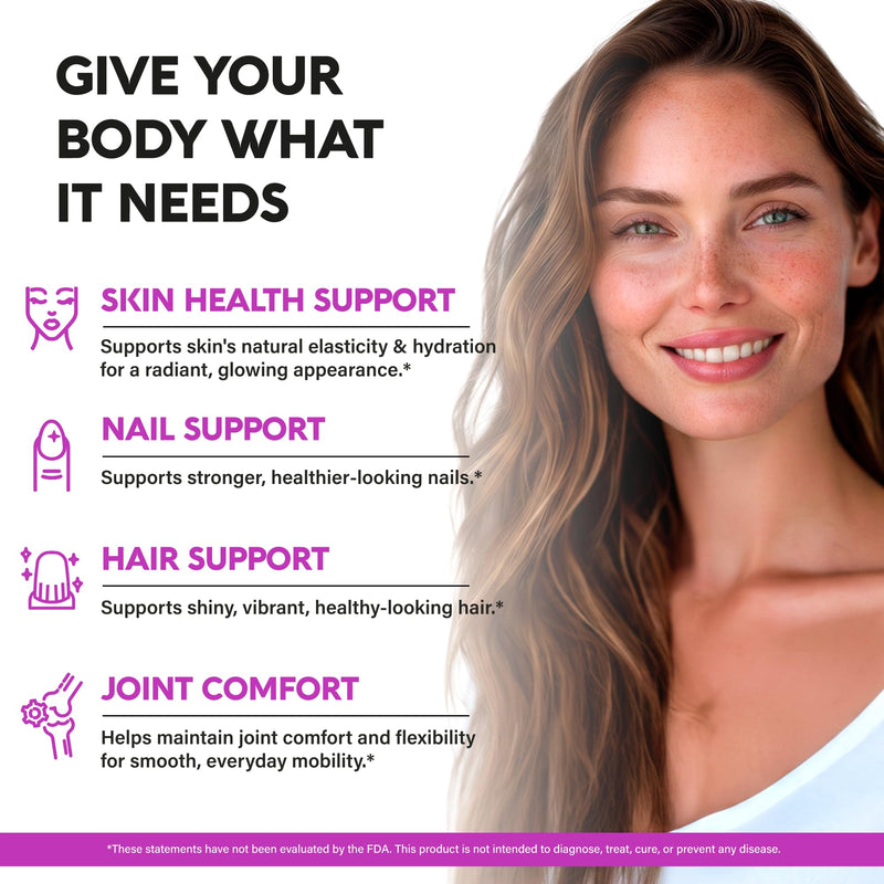 Multi Collagen Peptides 1300mg - Hydrolyzed Types I II III V & X - 240 Caps | Collagen Supplements for Women + Hyaluronic Acid, Vitamin C & E - Skin Hair Nails & Joint Support, Lab Tested, 120-Day Supply 240 Count (Pack of 1)