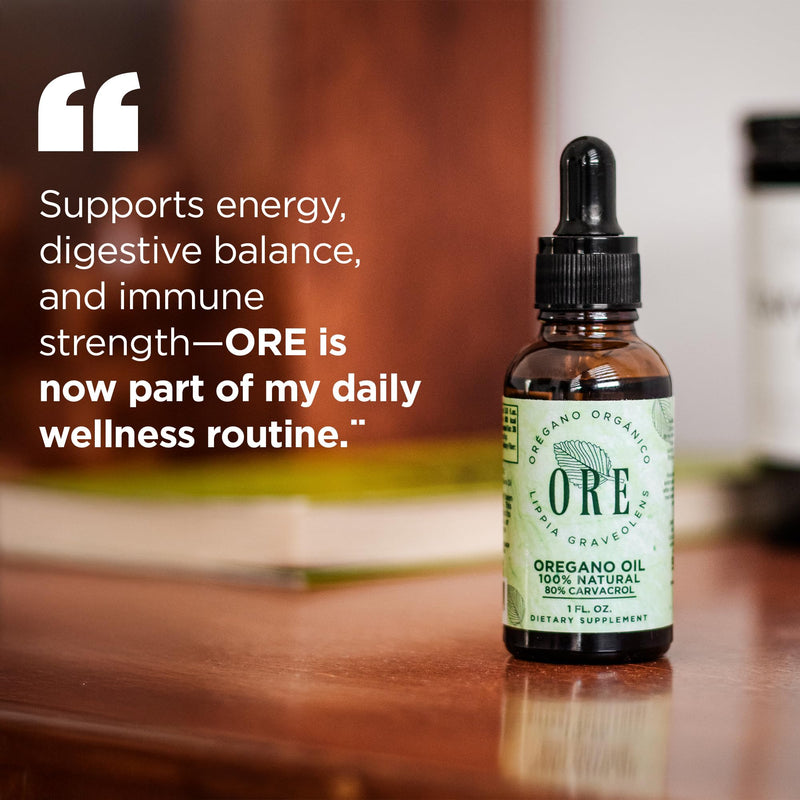 [Australia] - ORE Mexican Oregano Oil Drops 1 oz | 80% Carvacrol | Wildcrafted Herbal Extract for Immune & Respiratory Support | Natural Liquid Supplement | Non-GMO | Dropper Bottle 