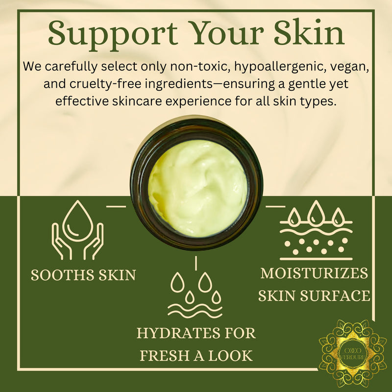 Daily Glow Face Moisturizing Cream - Ultra Hydrating Facial Moisturizer with Vitamin E, Jojoba Oil & African Shea Butter. Lightweight, Nutrient Rich Formula for Dry, Sensitive Skin. 2oz