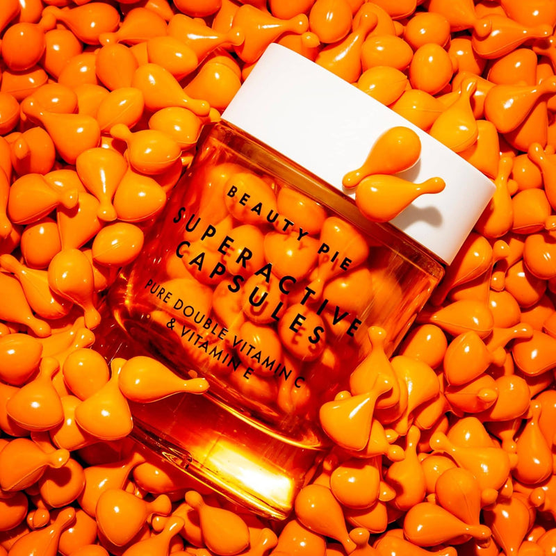 Beauty Pie Superactive Vitamin C & E Capsules | Skin Firming Antioxidant | Vitamin C Capsules | Potent Antioxidant Capsules | Helps Improve Firmness & Radiance | Skin Firming Serum Pure Double Vit C & E Serum