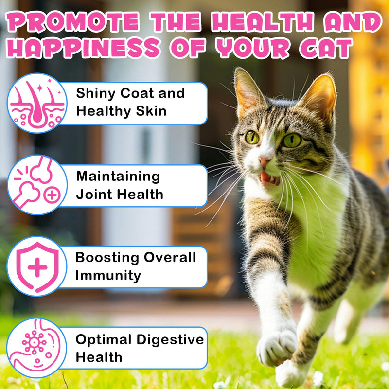 Collagen Dietary Supplement For Cats,60ml Collagen And Msm Can Nourish And Support Your Pet'S Joints,Strengthen Bones And Enhance Joint Lubrication,Anti-Inflammatory,Enhance Immunity