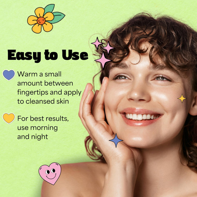 InstaNatural BESTIES Gel Moisturizer: Gentle Skincare for Teens | Moisturizing Face Cream, Vitamin C, Hyaluronic Acid, and Niacinamide, for Hydration & Even Skintone, Simple Skincare for Kids Fresh Citrus Step 4: Moisturizer