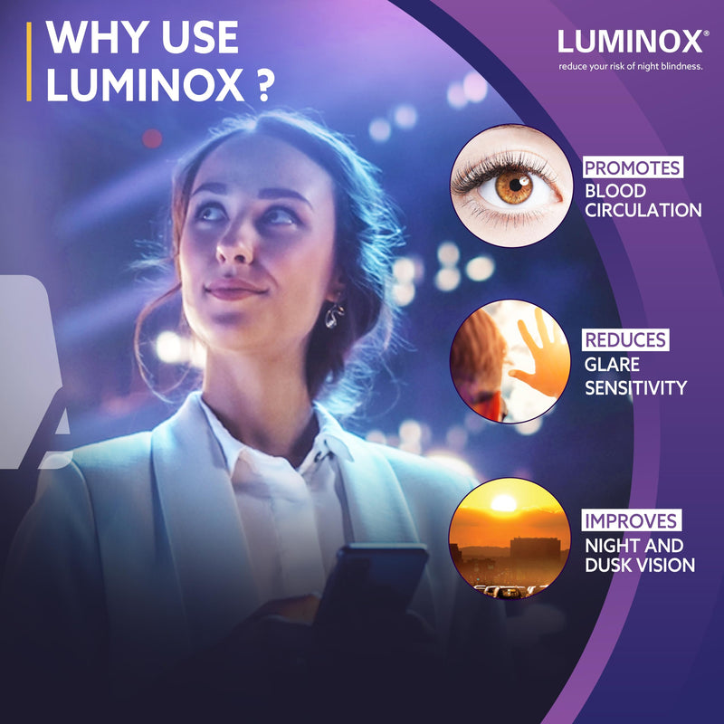 [Australia] - Luminox® AGEPHA 30 eye vitamins Improve night vision, eyes and eyesight with ginkgo, guarana, chokeberry, bilberry against poor eyesight and night blindness 