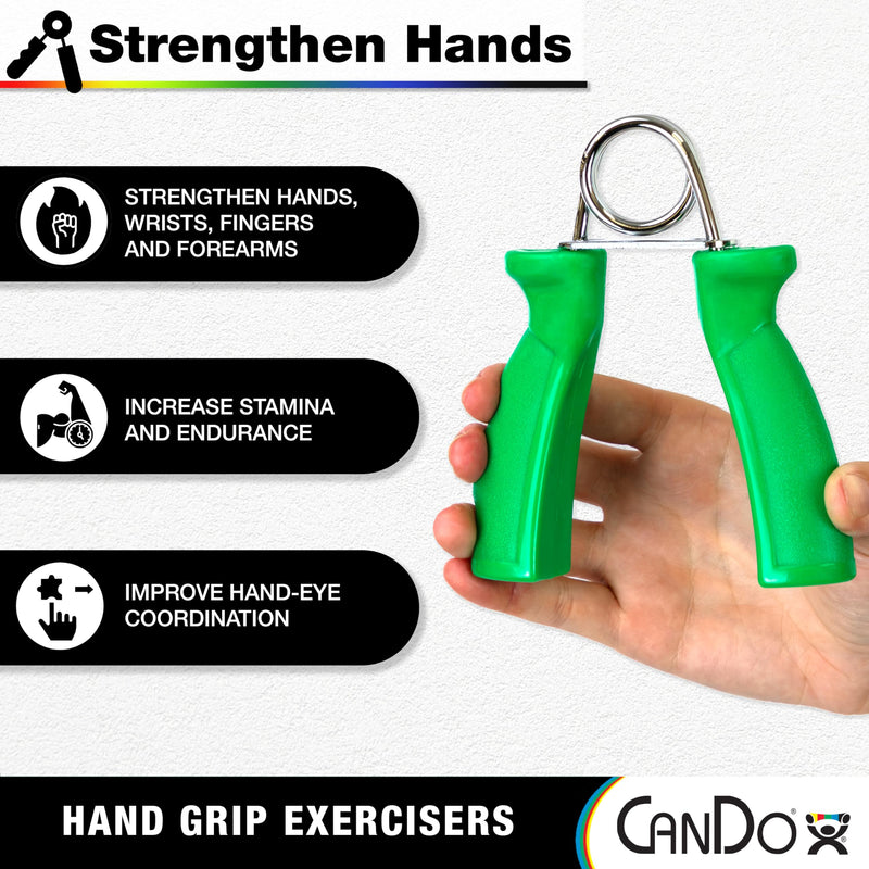 [Australia] - CanDo Ergonomic Hand Grip Red: Easy red, easy tension 