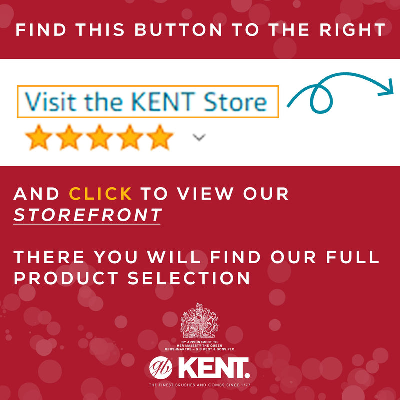 Kent OG2S Beechwood Soft Bristle Hair & Facial Brush - Exfoliating Soft White Natural Boar Bristle Brush for Men's Grooming, Hair Care & Beard Straightener