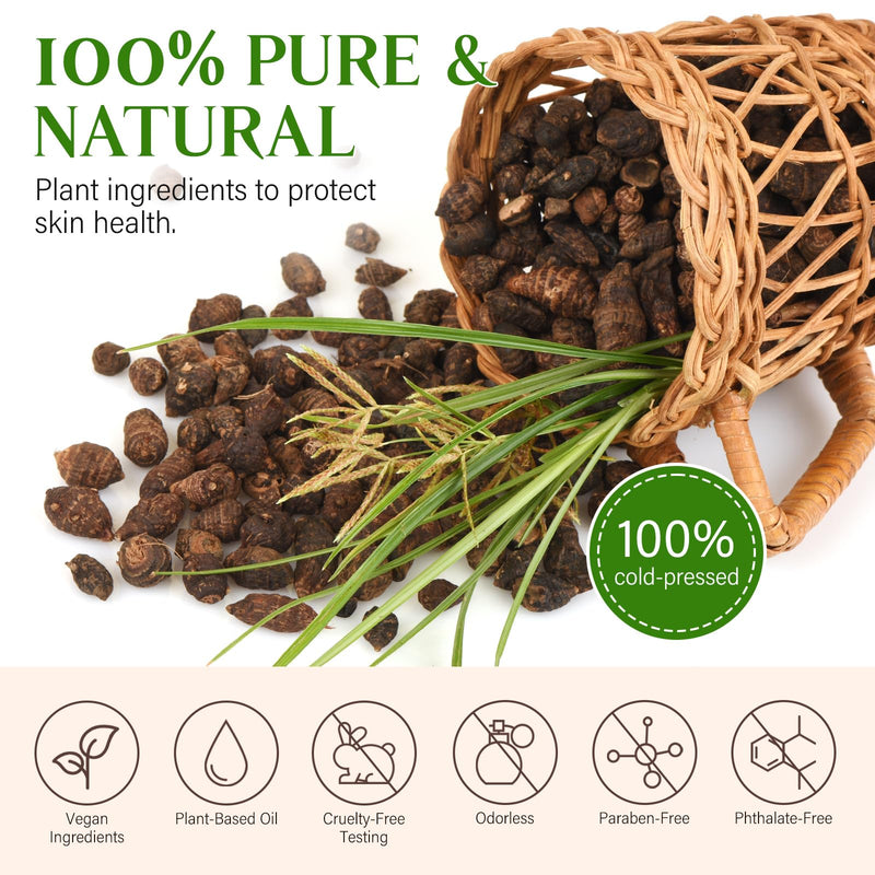 [Australia] - Cyperus Rotundus Oil,Cyprus Rotundus Oil for Hair Removal,Cyperus Oi-l Natural, Soothing and Gentle,Reducing Body Hair Growth,Smooth Skin & Hair Removal,60ml (1pcs) 2.02 Fl Oz (Pack of 1) 