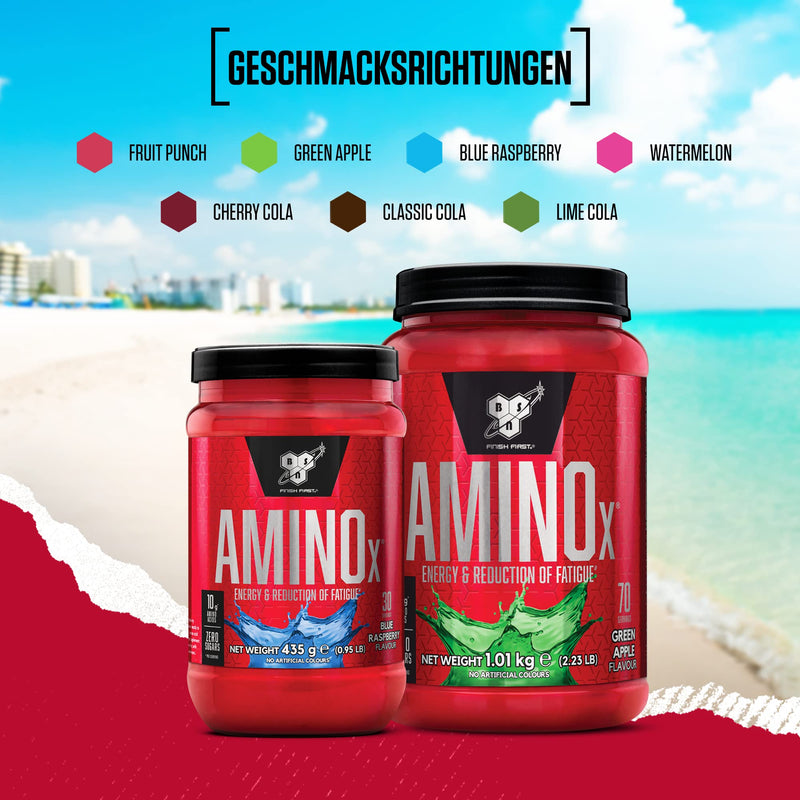 [Australia] - BSN Nutrition Amino X Supplement with Vitamin D, Vitamin B6 and Amino Acids, Fruit Punch Flavor, 70 Servings, 1kg 