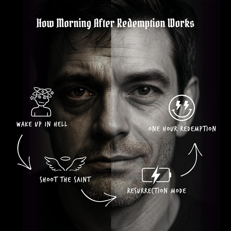 DIRTY SAINT Next Morning Revival Shot | 16 Functional Ingredients, 6 Doses | DHM | Next Day Resurrection | Korean Raisin Tree, No Sugar, Milk Thistle, NAC, B Vitamins, Electrolytes, Natural Grape 2 Fl Oz (Pack of 6)