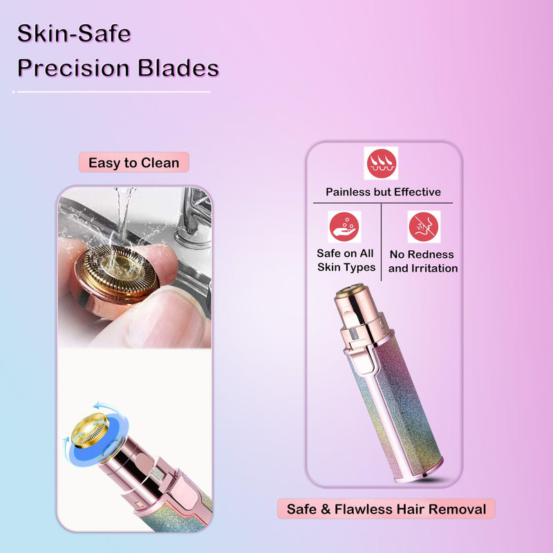 [Australia] - Electric Eyebrow Razor, Nose Trimmer, Nasal Hair Remover, Epilator Eyebrows Lip Fuzz, Remover Shavers Clippers Epilators Hair Removal for Women Sensitive Beauty Accessories Tools 