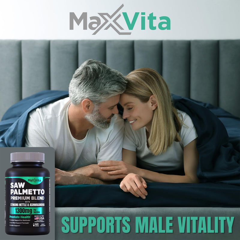 [Australia] - Prostate Premium - Saw Palmetto for Men, Stinging Nettle, Ashwagandha, Lycopene, Bladder & Urinary Relief, Prostate Supplement for Men, 60ct 