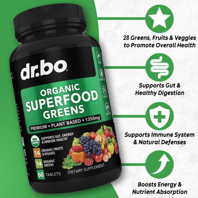 Womens Multivitamin Mineral Supplement- Organic Superfood Greens & Fruit Supplements - Women Energy Vitamin Magnesium & Zinc - Daily Super Food Fruits and Green Veggies Tablets Plus Vegetable Foods