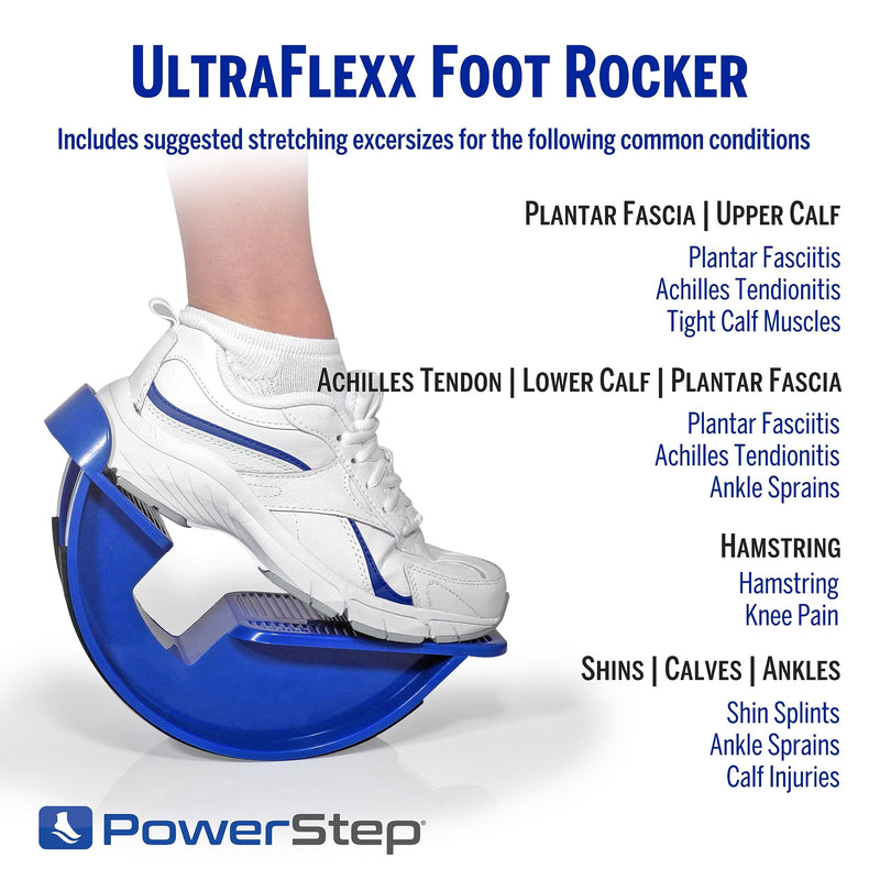[Australia] - PowerStep UltraFlexx Foot Rocker, Foot and Calf Stretching, Pain Relief for Plantar Fasciitis, Achilles Tendonitis, Shin Splints, Increased Flexibility & Strength Factory POWERSTEP ULTRAFLEXX FOOT ROCKER, UN 