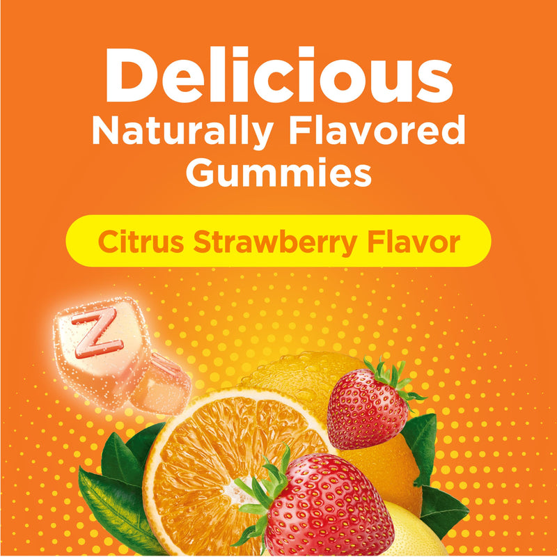 Zicam Daily Immune Support Gummy Supplement, Citrus Strawberry, 70 Count | Antioxidant Support, Easy-to-Take Gummies, Zinc, Vitamin C, Vitamin D 70 Count (Pack of 1)