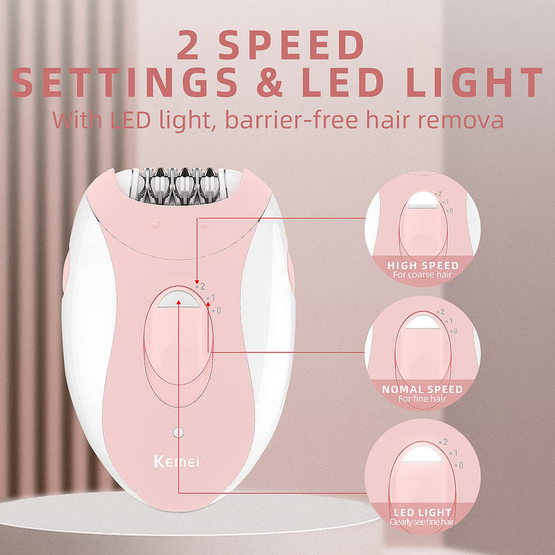 [Australia] - Epilator for Women, Epilators Hair Removal for Women Face with 2 Speeds, Glabrouse Skin Epilator Hair Removal Device, Face Trimmer for Face Legs Arms Armpit Bikini 