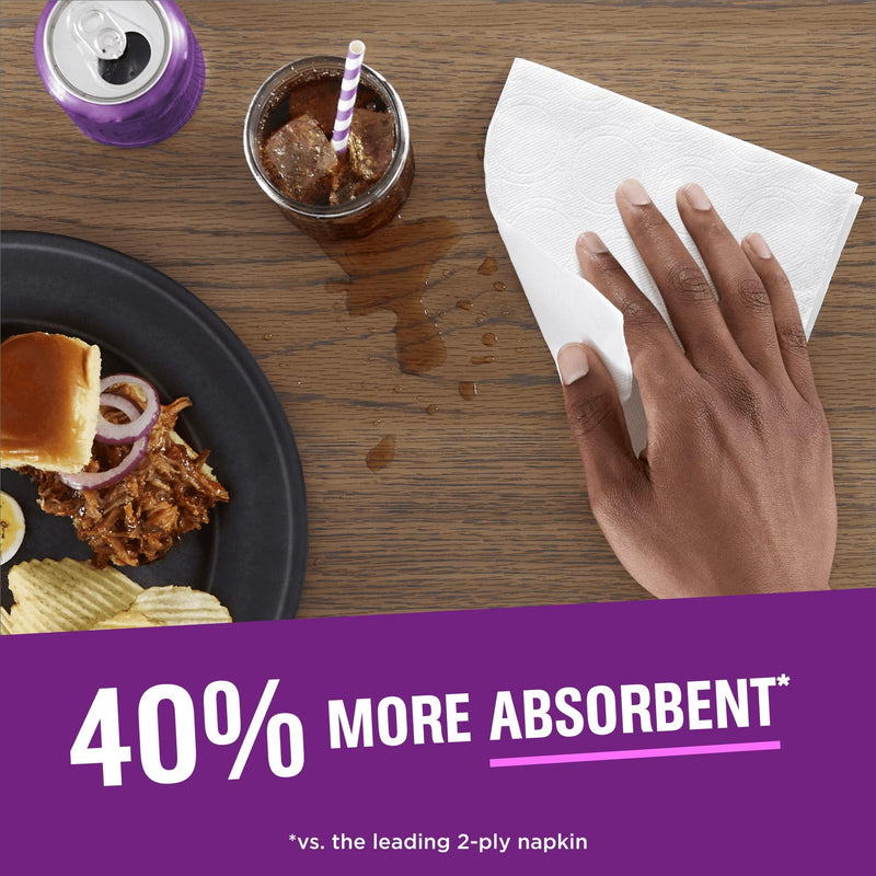 [Australia] - Vanity Fair Extra Absorbent Premium Paper Napkins, 80 Count, Disposable Napkins Made Soft And Strong For Messy Meals And Everyday Use 80 Count (Pack of 1) 