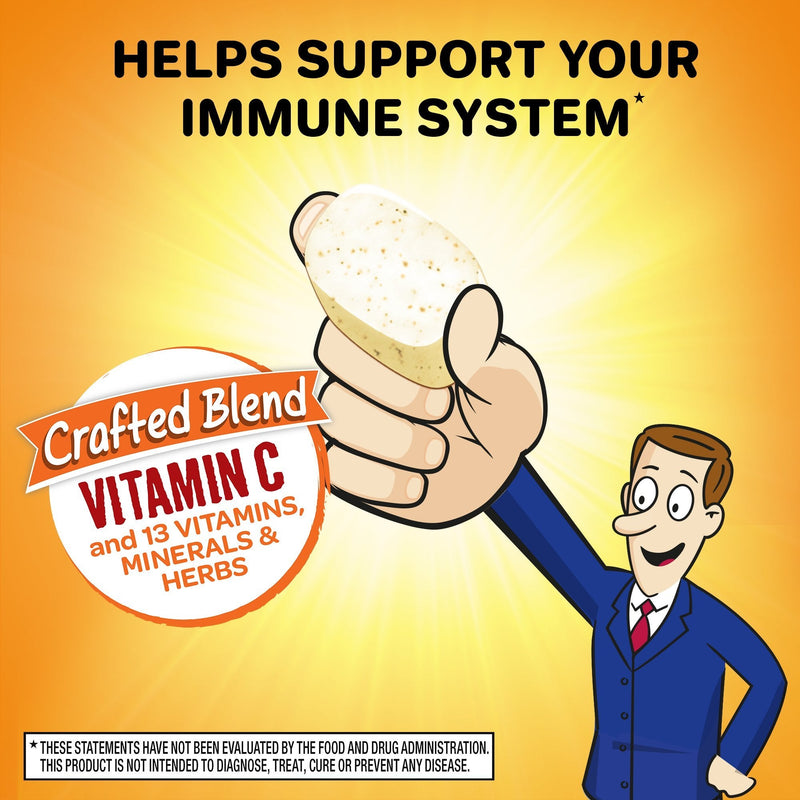 Airborne Vitamin C Immune Support Supplement, Chewable Tablets, Citrus, 64 Count
