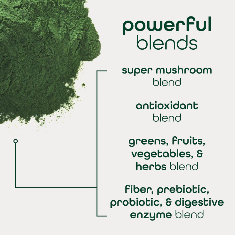 [Australia] - Zena Nutrition Organic Super Greens Powder, 70+ Superfoods, 0 Sugar, 3G Fiber, Spirulina, Chlorella, Antioxidants, Prebiotics/Probiotics, Digestive Enzymes, Green Apple, 30 Servings 