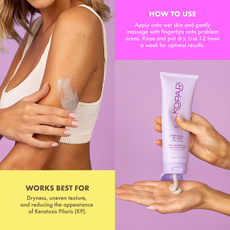 [Australia] - Kopari KP Body Bumps Be Gone Exfoliating Body Scrub with 10% AHA, to Smooth Skin, Reduce Bumps, Decongest Pores, Clarifying, Gently Exfoliate & Wash | 2 oz 2 Fl Oz (Pack of 1) 