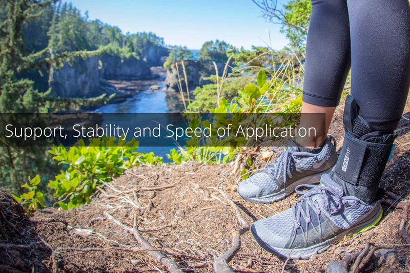 [Australia] - Ossur FormFit Ankle Brace with Speedlace & Figure 8 Straps | Single Pull Closure & Removable Semi-Rigid Stays | Ankle Immobilization Post Injury or Prophylactic Use | Durable Material | (Medium) 