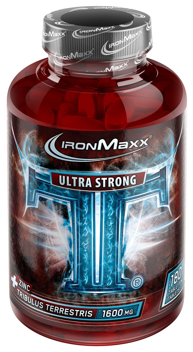 [Australia] - IronMaxx TT Ultra Strong Tribulus Terrestris - 180 tablets | 1600mg Tribulut Terrestris extract per tablet | Highly dosed with zinc 1 piece (pack of 180) 