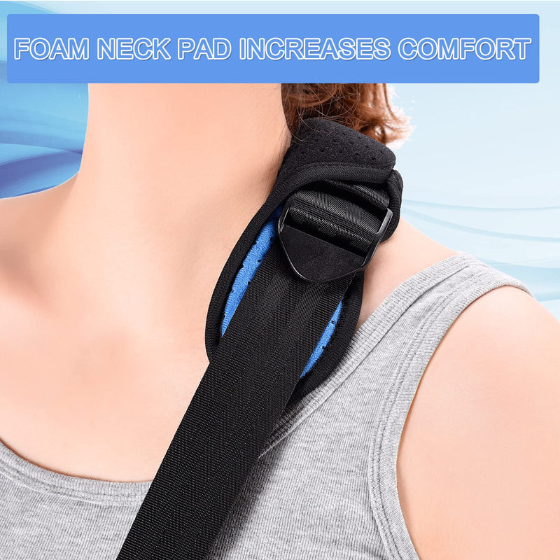 Arm Sling, Shoulder Immobilizer for Arm, Shoulder, Elbow, Wrist Injury, Versatile Arm Support with Foam Neck Pad Fits for Left Right Hand Women Men (S) S