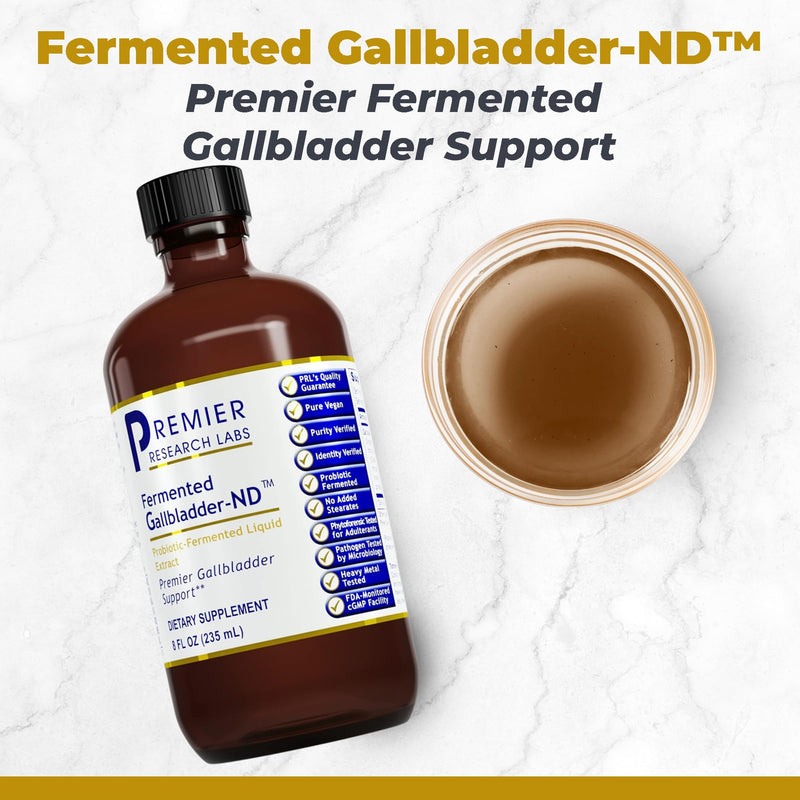 [Australia] - Premier Research Labs Fermented Gallbladder-ND - Gallbladder Cleanse, Milk Thistle and Artichoke Extract, Milk Thistle Liquid Drops, Tincture Supplement with Antioxidants, Turmeric - 8 Fl Oz Bottle 