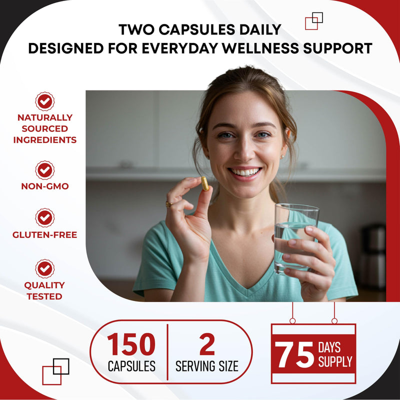 Coenzyme Q10 (Ubiquinone) Red Yeast Rice Hawthorn Omega 3 Vitamin C Niacin Zinc Vitamin K2-150 Capsules 150 count (pack of 1)