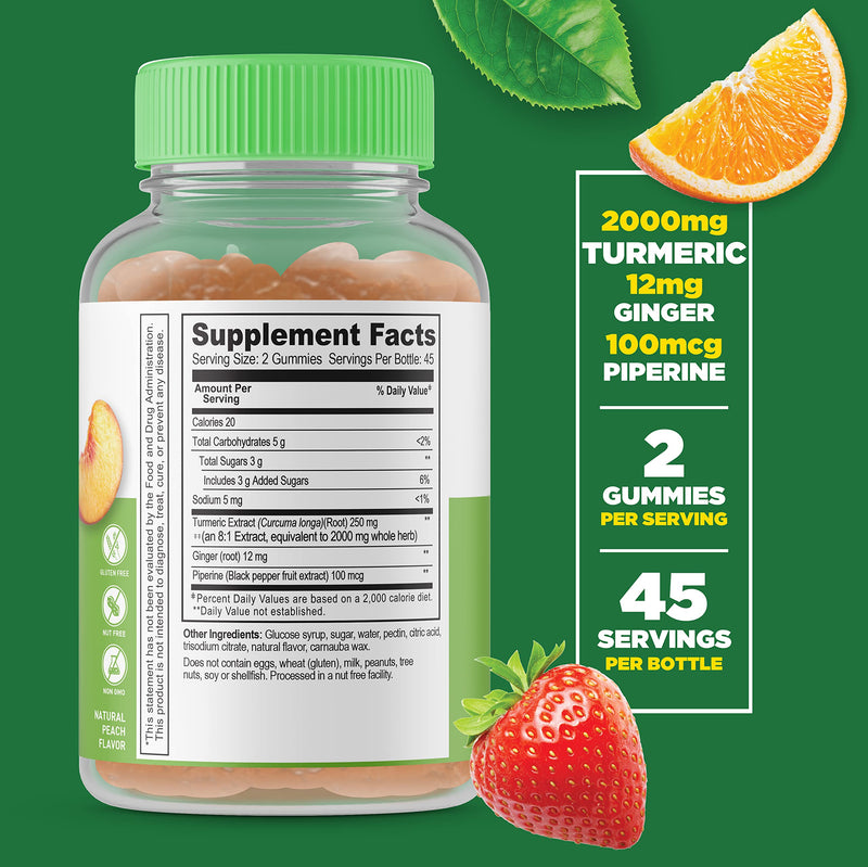 Lifeable Vitamin B12 + Turmeric Curcumin, Gummies Bundle - Great Tasting, Vitamin Supplement, Gluten Free, GMO Free, Chewable