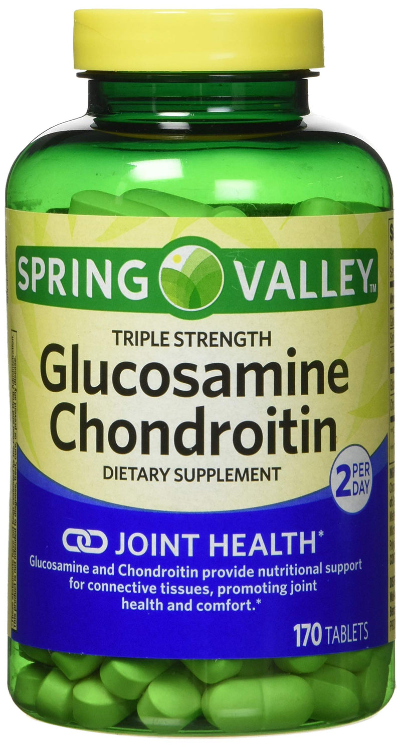 [Australia] - Spring Valley - Glucosamine Chondroitin, Triple Strength, 340 Tablets, Twin Pack 