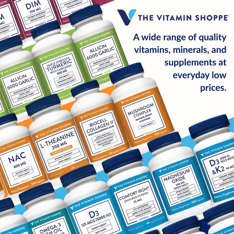 The Vitamin Shoppe Vitamin C 1000 MG with Antioxidants, 300 Capsules | Antioxidant Supplement to Support Immune Function & Cardiovascular Health