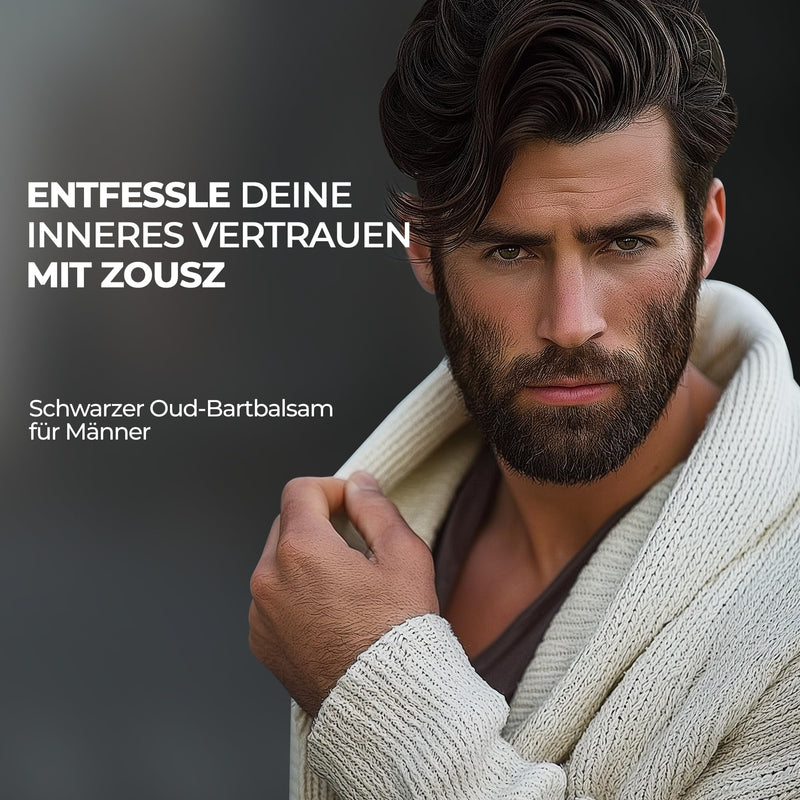 [Australia] - ZOUSZ Black Oud Beard Balm for Men with Shea Butter - Premium Beard Balm/Beard Conditioner/Beard Softener Men | The ultimate non-greasy beard care for men, 50 ml 50 ml (pack of 1) 