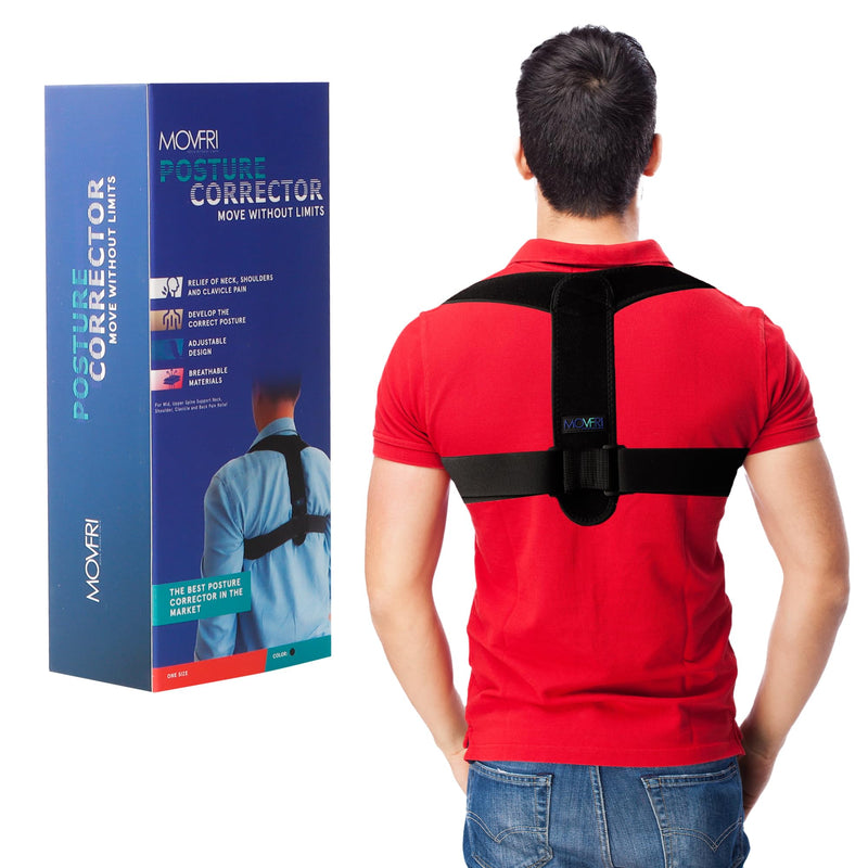 Posture Corrector for Men and Women – Adjustable Back Brace for Upper and Lower Back Support – Neck, Shoulder, Clavicle Pain Relief – Comfortable, Breathable Posture Brace
