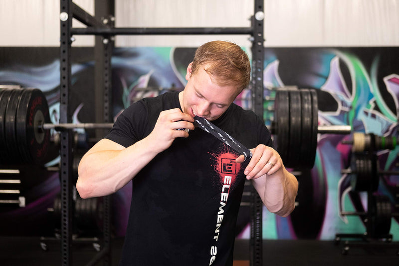 [Australia] - Element 26 Athletic Weight Lifting Tape - Premium Thumb and Finger Tape - Black Hook Grip Tape - Sticky and Stretchy Tape with Sweat Resistant Adhesive - Tape for WODs, Boxing, BJJ 3 Rolls - 1.5" Width 