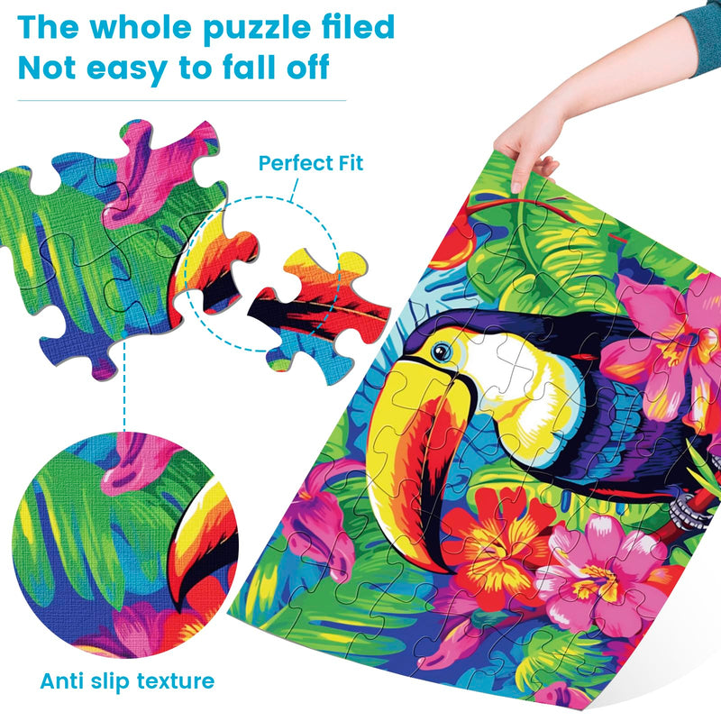 [Australia] - 6 Packs 36 Large Puzzle Pieces for Seniors, 36 Piece Puzzles for Older Adults, Alzheimer's Puzzles, Memory Cognition Games for Older Seniors with 6 Storage Bags 