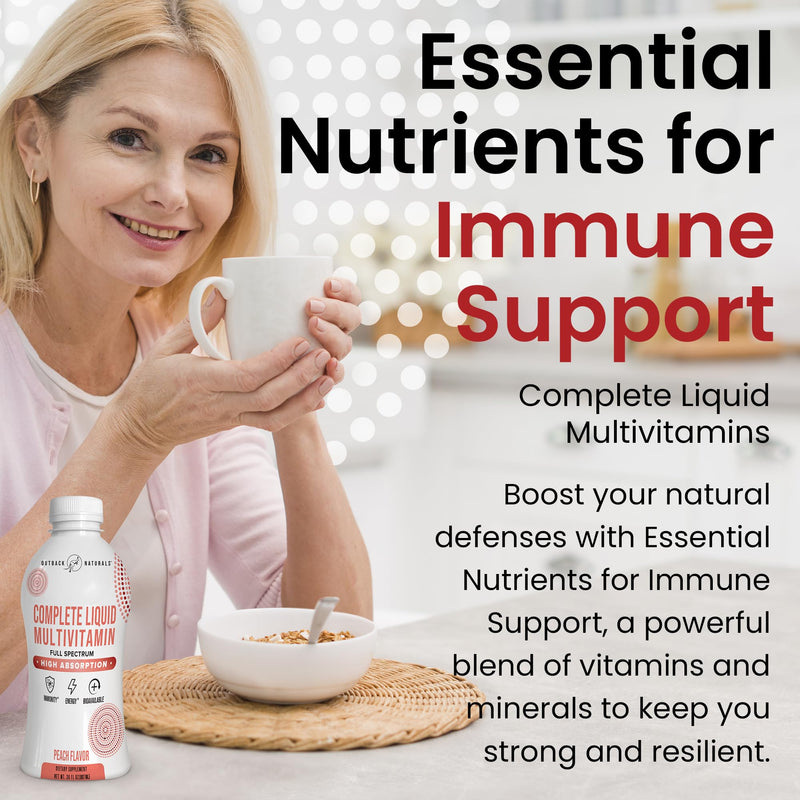 Complete Liquid Multivitamin – High Absorption Blend of Vitamins, Minerals, Amino acids, probiotics & superfoods for Immune, Energy, Joint Health & More. No Sugar Added 30 Servings