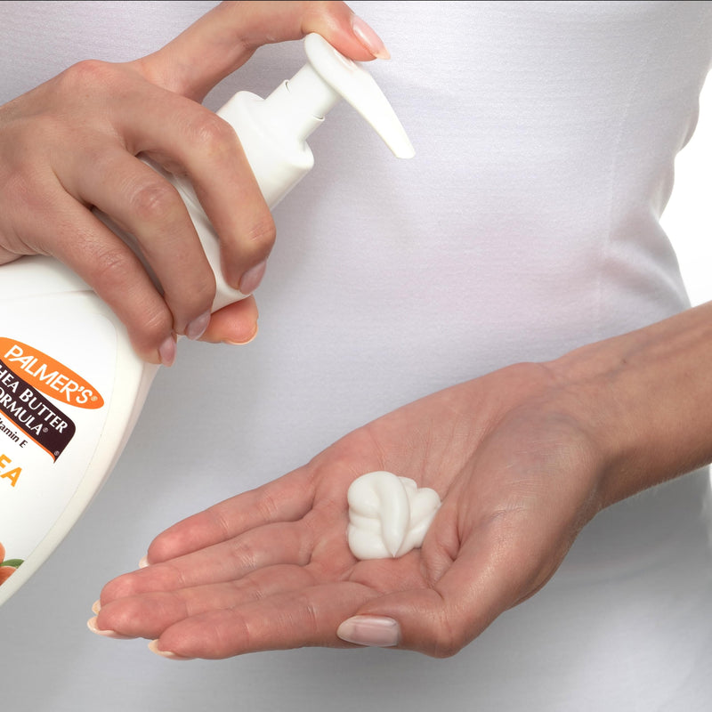 Palmer's Raw Shea Body Lotion Formula for Dry Skin (13.5 Fl Oz) | A nourishing daily hand & body moisturizer with Vitamin E to soothe and revitalize skin with deep hydration for 48 hours 13.5 Fl Oz (Pack of 1)
