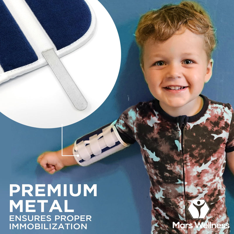 MARS WELLNESS Premium Pediatric Child Elbow Immobilizer Stabilizer Splint/Arm Restraint - Toddler/Kids