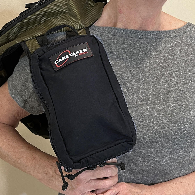 Travel Pouch - Lightweight Portable Storage with Multiple Dividers and Pockets – 10”x8”x1.5” – Black Cordura