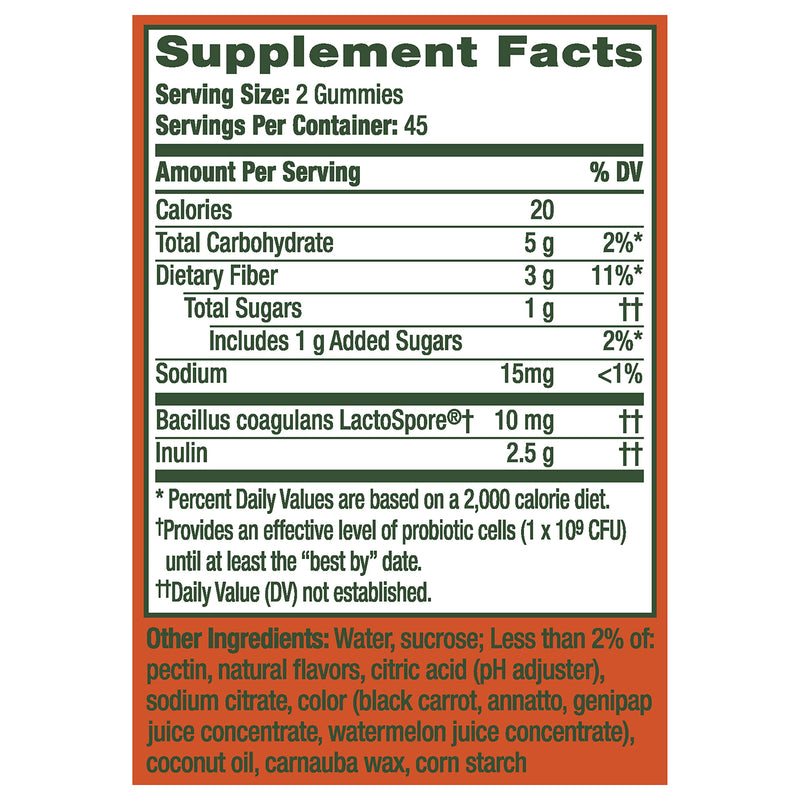 [Australia] - Align DualBiotic, Prebiotic + Probiotic for Women and Men, Help Nourish and Add Good Bacteria for Digestive Support, Natural Fruit Flavors, 90 Gummies 