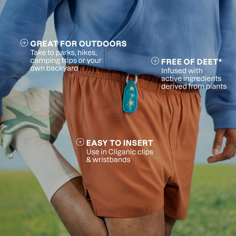 [Australia] - Cliganic Mosquito Repellent Refill Pack (6 Pellets) for Cliganic Wristbands - Natural DEET-Free, Essential Oil Infused 