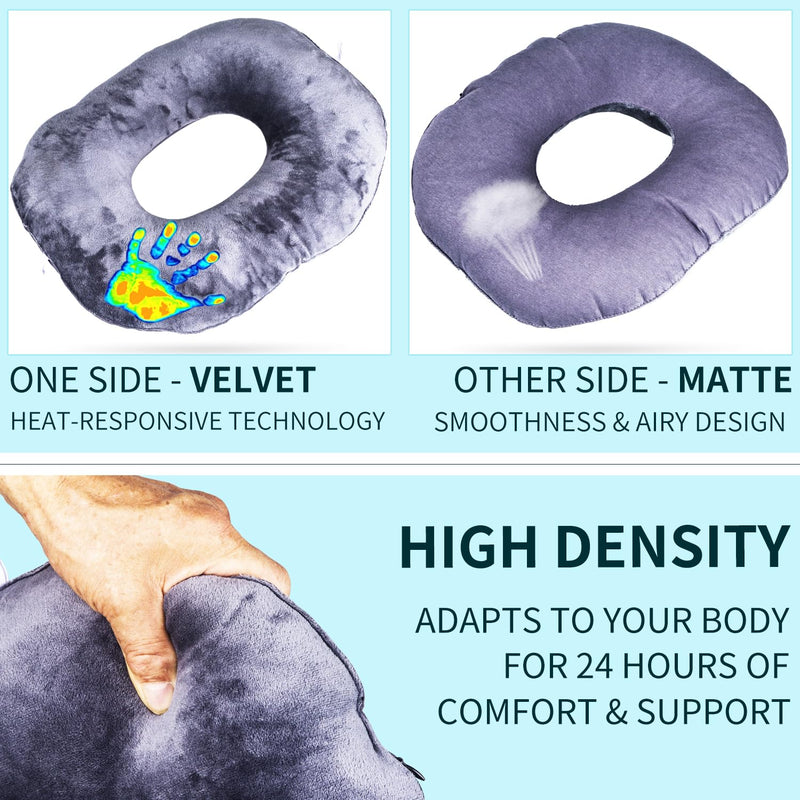 [Australia] - Butt Pillow Tailbone Pain Relief Cushion, Specialty Pillows for Leg, Back, Hip, Anti-Decubitus Pad for Hemorrhoids, Soft Pad for Bed Sores, Health Aids for Bedridden in Bed 