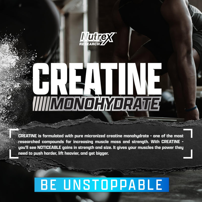 [Australia] - Nutrex Research Creatine Monohydrate Powder Unflavored | 5G Micronized Creatine Powder Per Serving | 60 Servings 60 Servings (Pack of 1) 