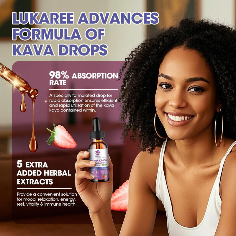 [Australia] - (2 pack) Kava Kava Root Extract Supplement - Calming High Concentration Kava w/ Ashwagandha, Lemon Balm, Valerian Root for Relaxation, Liver, Cognitive Support & Immune System,Vegan, Alcohol-Free 1 Fl Oz (Pack of 2) 