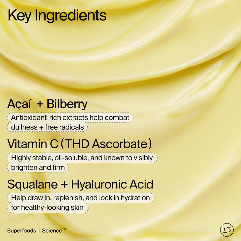 Youth To The People Superberry Dream Mask - Hydrate + Glow Face Moisturizer | Vitamin C Brightening Night Cream - Antioxidant-Rich Hydration, Radiant Glow, For Dry/Dull Skin, Uneven Tone, Non-comedogenic 2 Ounce